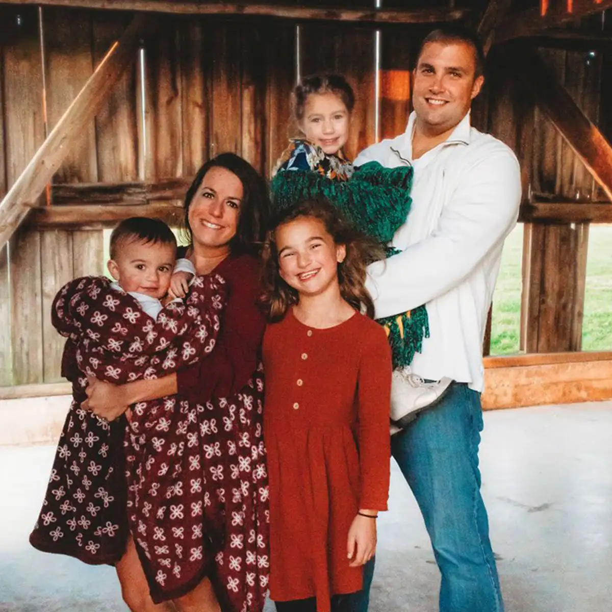 Jason Paulson - a partner of Firefighters Move U with his family